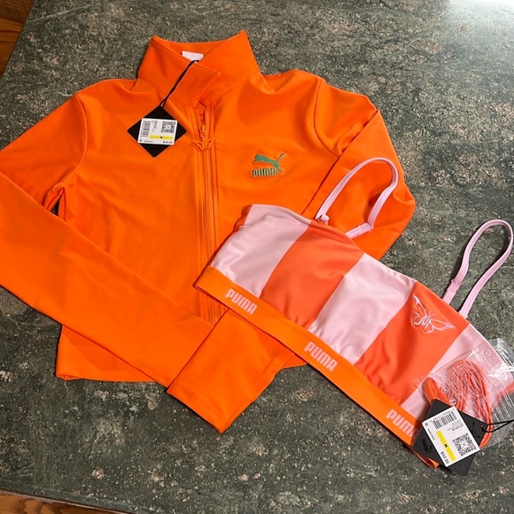 NWT Puma X Dua Lipa Sports Bra and Zip Up Jacket! - Picture 1 of 9